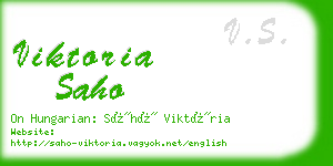 viktoria saho business card